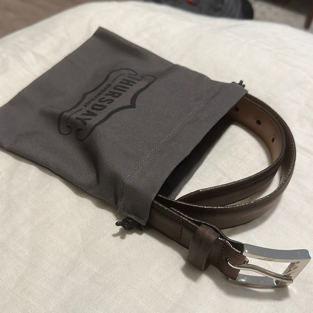 Thursday Boot Company - Men’s Classic Leather Belt - Tobacco - Size 30